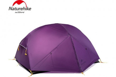 Палатка NATUREHIKE Mongar Ultralight Tent, двухместная, фиолетовый цвет